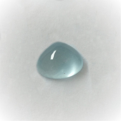 Natural Aquamarine Pear Cabochon 16.2X13mm Aqua Sky Blue Color SI2 Clarity Loose Gemstone