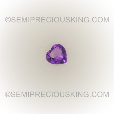Natural Amethyst African Heart Facet Cut 4X4mm Indigo Purple Color VS Clarity Loose Gemstone