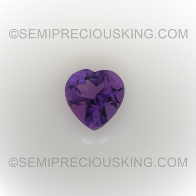 Natural Amethyst African Heart Facet Cut 5X5mm Grape Purple Color VS Clarity Loose Gemstone
