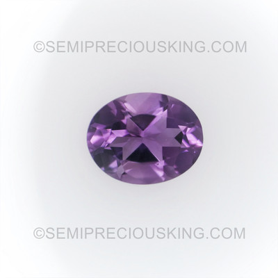 Natural Amethyst African Oval Facet Cut 10X8mm Heather Purple Color VS Clarity Loose Gemstone