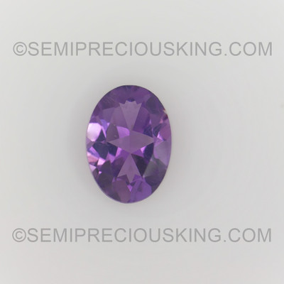 Natural Amethyst African Oval Facet Cut 7X5mm Heather Purple Color SI2 Clarity Loose Gemstone