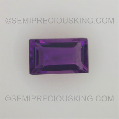 Natural Amethyst African Baguette Step Cut 5X3mm Indigo Purple Color VVS Clarity Loose Gemstone