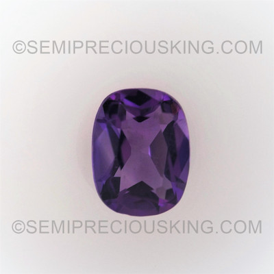 Natural Amethyst African Cushion Facet Cut 8X6mm Indigo Purple Color VS Clarity Loose Gemstone