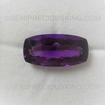 Natural Amethyst African Antique Cushion Facet Cut 24x12mm Indigo Purple Color FL Clarity Loose Gemstone