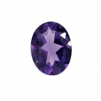 Natural Amethyst African 9X7 mm Oval Facet Cut Very Good Quality Grape Purple Color February Birthstone