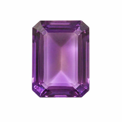 Natural Amethyst African Octagon Step Cut 22x16mm Heather Purple Color VVS Clarity Loose Gemstone