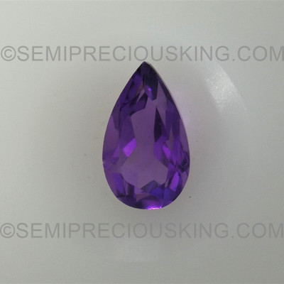 Natural Amethyst African Pear Facet Cut 5X3mm Indigo Purple Color VVS Clarity Loose Gemstone