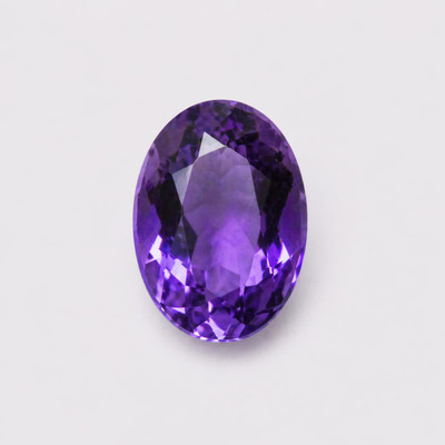Natural Amethyst African Oval Facet Cut 7X5mm Heather Purple Color VS Clarity Loose Gemstone