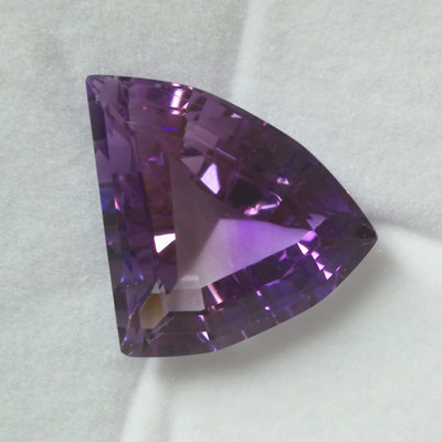 Natural Amethyst Brazil Shark Fin Fancy Cut 20X23mm Orchid Purple Color FL Clarity Loose Gemstone