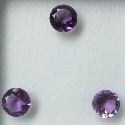 Natural Amethyst Brazil Round Faceted Cut 10X10mm Orchid Purple Color VVS Clarity Loose Gemstone