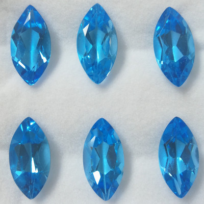 Natural Topaz Marquise Facet Cut 18X9mm Royal Swiss Blue Color FL Clarity Loose Gemstone