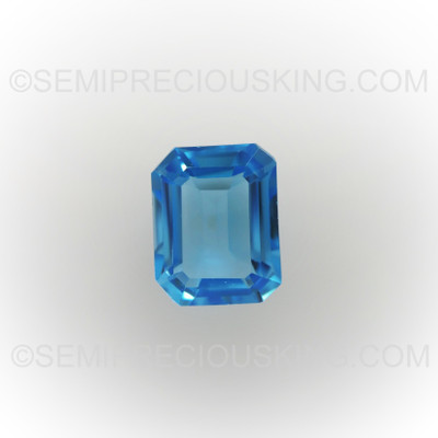 Natural Topaz Octagon Step Cut 8X6mm Swiss Blue Color VVS Clarity Loose Gemstone