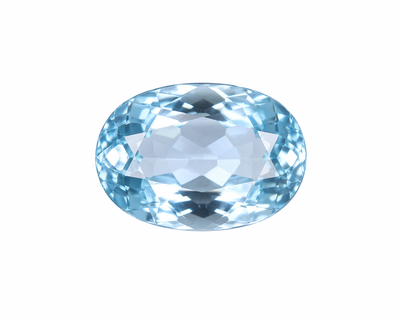 Natural Topaz Oval Facet Cut 6X4mm Top Sky Blue Color VVS Clarity Loose Gemstone