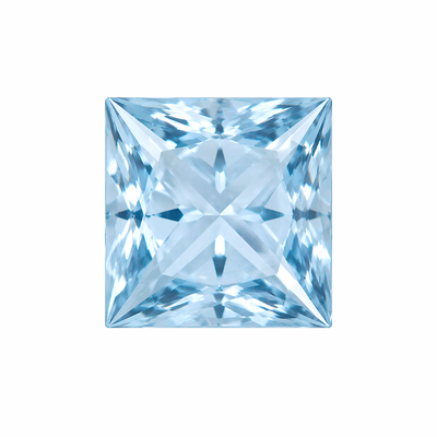 Natural Topaz Square Princess Cut 5X5mm Top Sky Blue Color VVS Clarity Loose Gemstone
