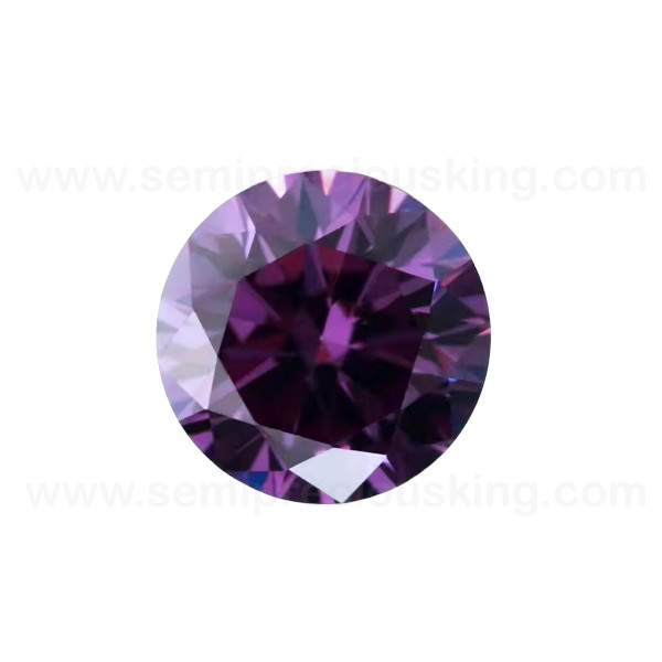 Amethyst Cubic Zirconia Round 1.1mm Brilliant Diamond AAAA