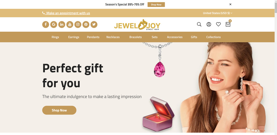 Visit JEWELNJOY Unique & Handmade Finest Jewelry Collection