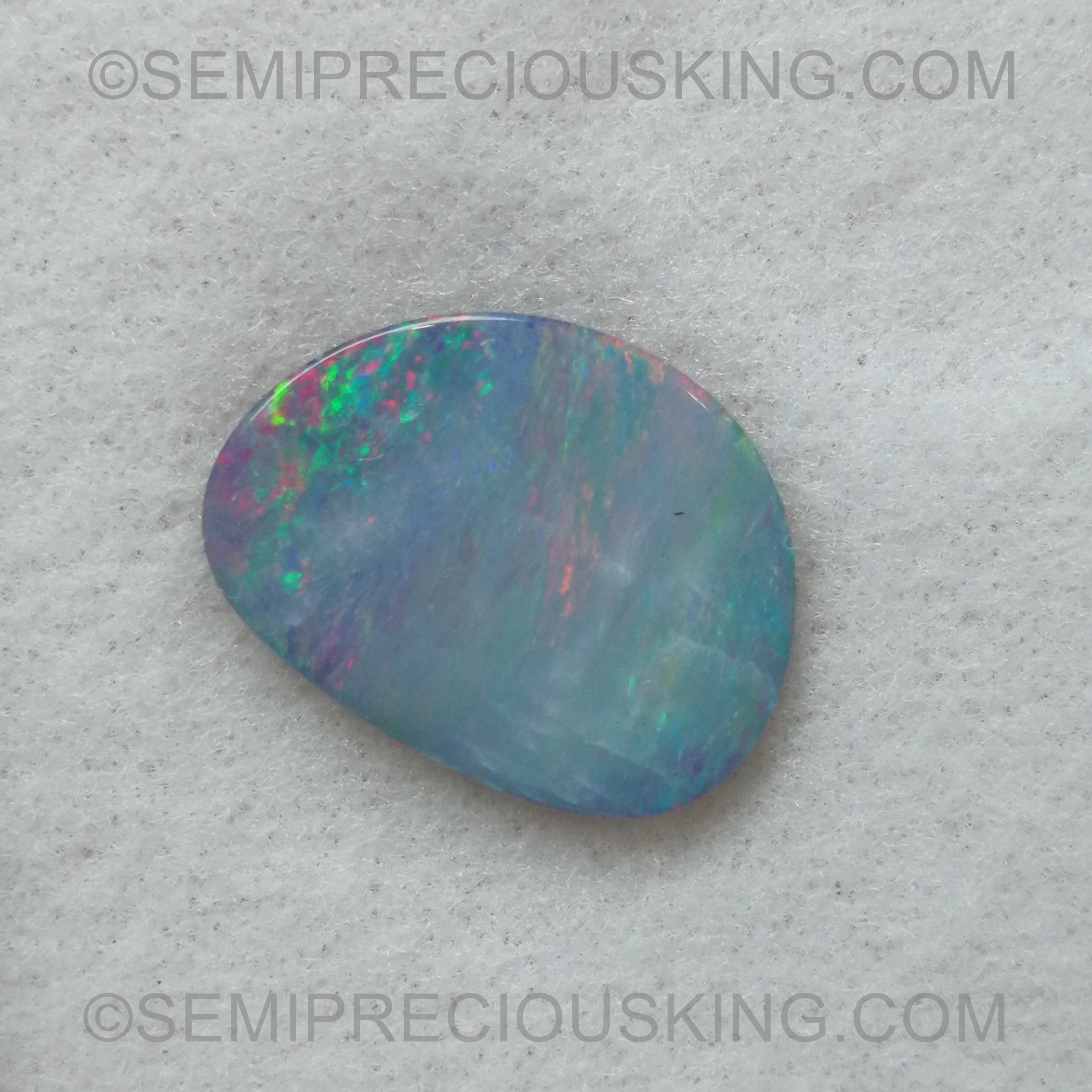 Natural Boulder Opal Gemstone Faceted Beads, Blue Boulder Opal Coin Beads  15mm