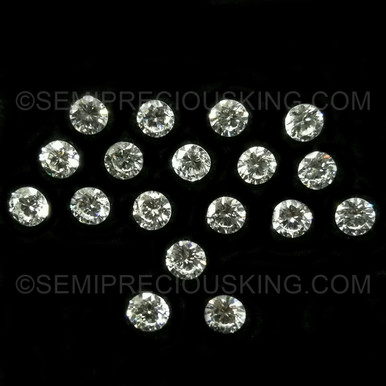 Lot De 10 Diamants Ronds 2,40 Mm - Qualité D Color VVS2 - 0,50 Ct Total - Naturels