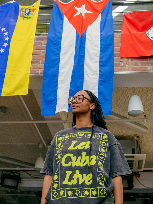 You Can't Blockade the Sun - Snow Washed Oversized Cotton T-Shirt #260328PODPQ0867