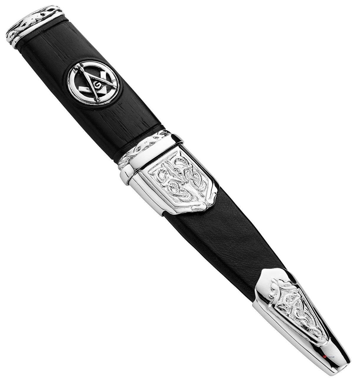 Sgian Dubh Plated Masonic Handle Motif and Celtic Detail