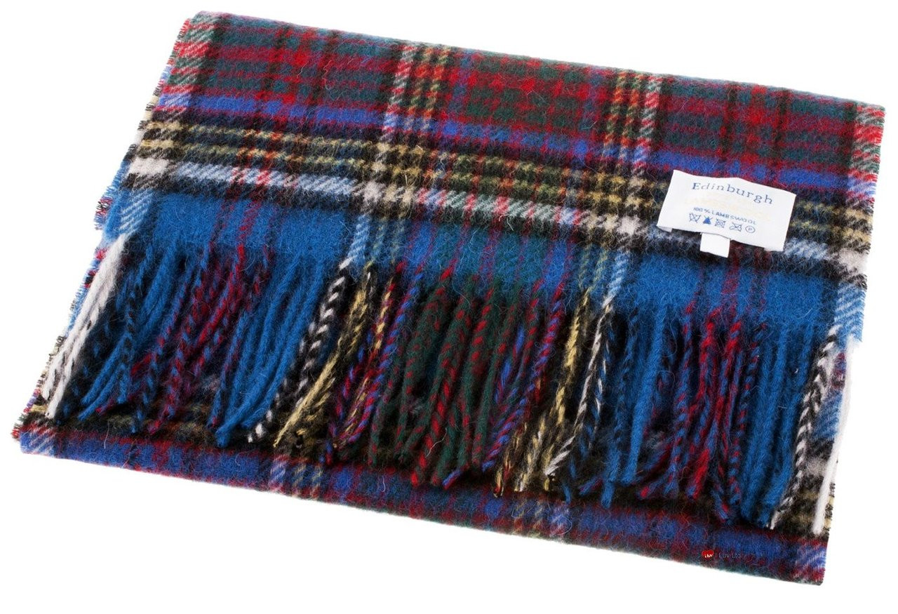 Edinburgh Scarf 100% Lambswool with Anderson Tartan Design