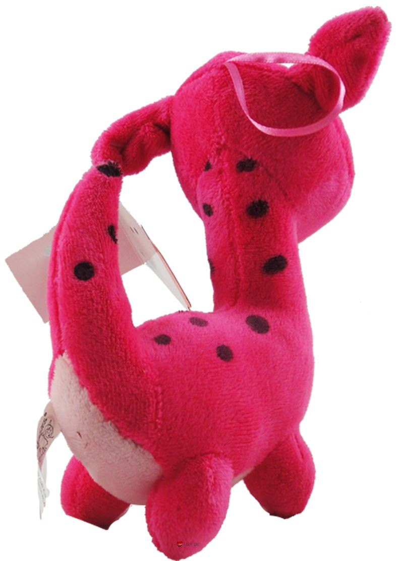 6.5 Inch Greeen Happy Nessie Childrens Cute Pink Soft Toy Crazy Ness