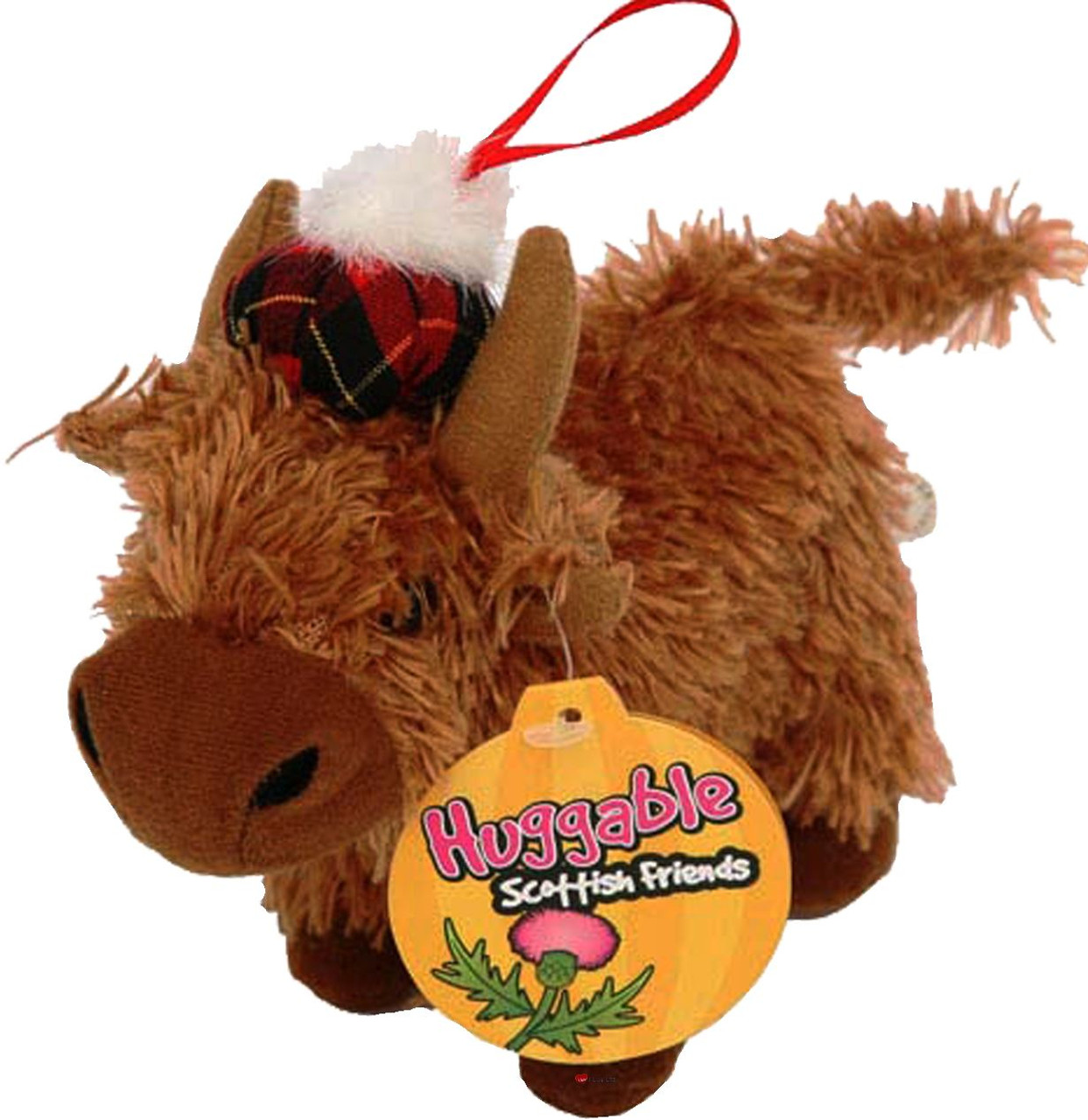 highland cow dog toy