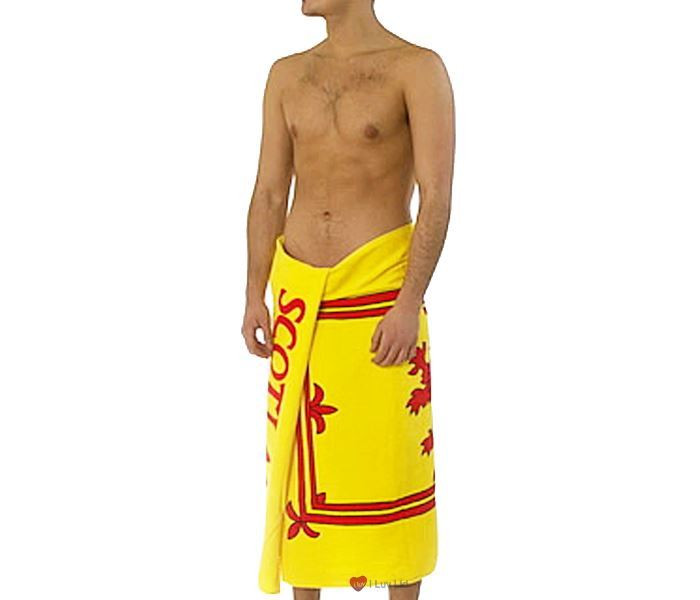 Large Beach Towel Scotland Yellow Colour Lion Rampant