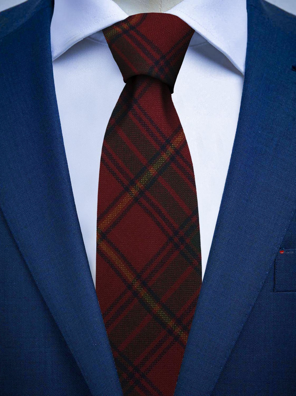Mens Irish Wool Neck Tie in Ireland County Galway Tartan