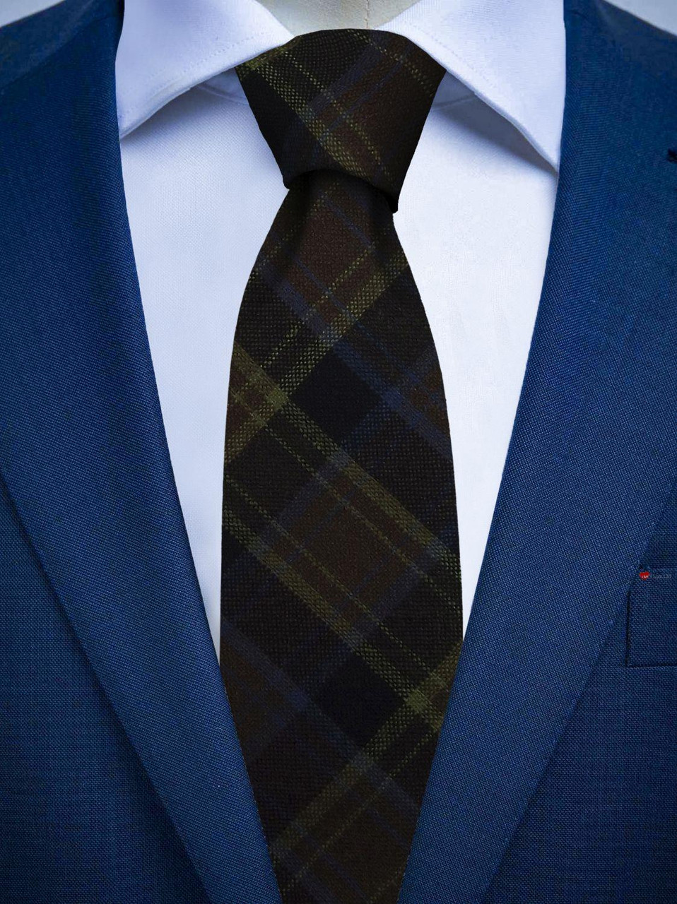 Mens Irish Wool Neck Tie in Ireland County Laios Tartan