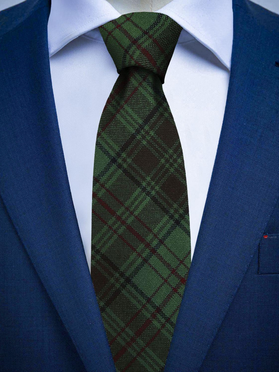 Mens Irish Wool Neck Tie in Ireland County Dublin Tartan