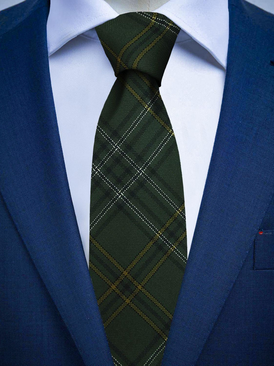 Mens Irish Wool Neck Tie in Ireland County Wexford Tartan