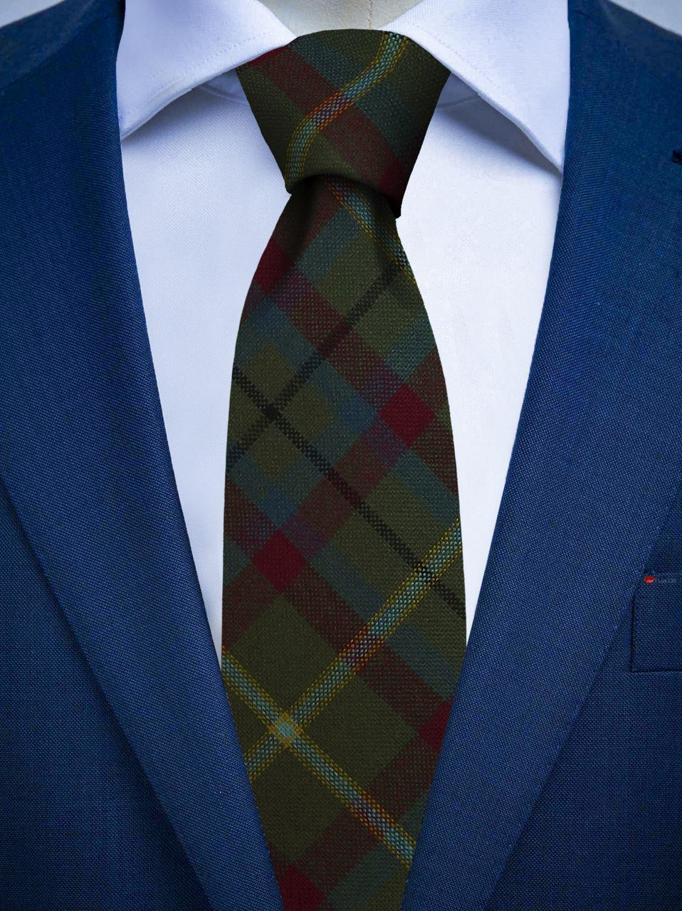 Mens Irish Wool Neck Tie in Ireland County Mayo Tartan
