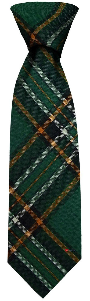 Mens Irish Wool Neck Tie in Ireland National Tartan