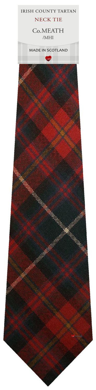 Mens Irish Wool Neck Tie in Ireland County Meath Tartan