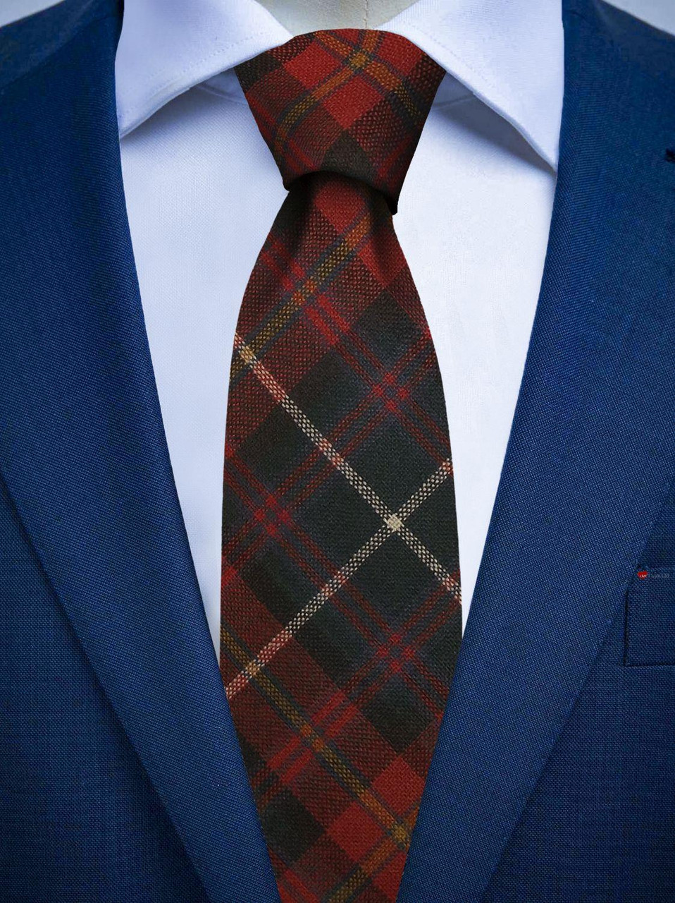Mens Irish Wool Neck Tie in Ireland County Meath Tartan