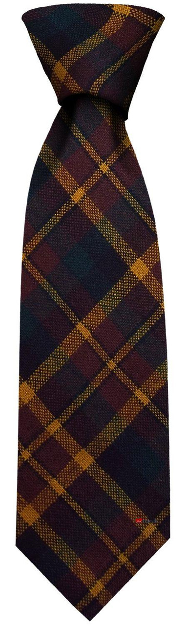 Mens Irish Wool Neck Tie in Ireland County Monaghan Tartan