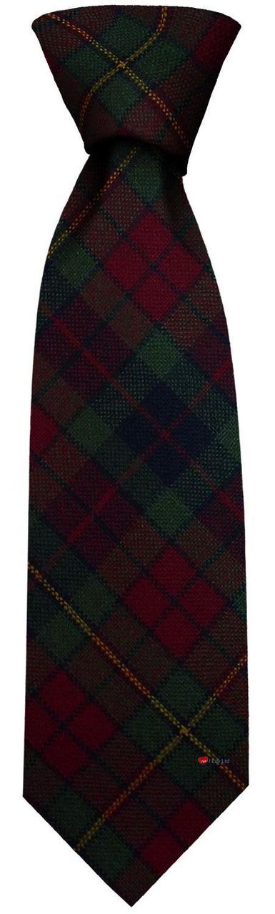 Mens Irish Wool Neck Tie in Ireland County Clare Tartan