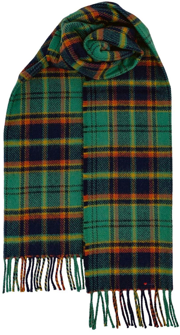 Mens Tie & Scarf Gift Set Irish County Antrim Tartan Plaid