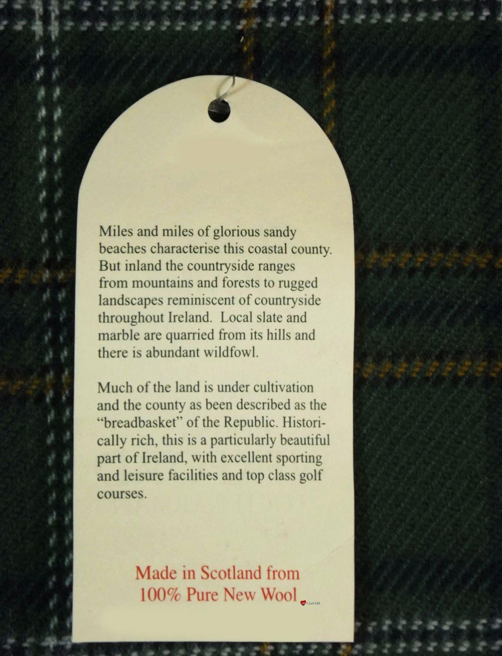Mens Tie & Scarf Gift Set Irish County Wexford Tartan Plaid