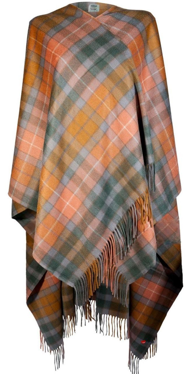 Ladies Luxurious Cashmere Cape in Buchanan Antique Tartan