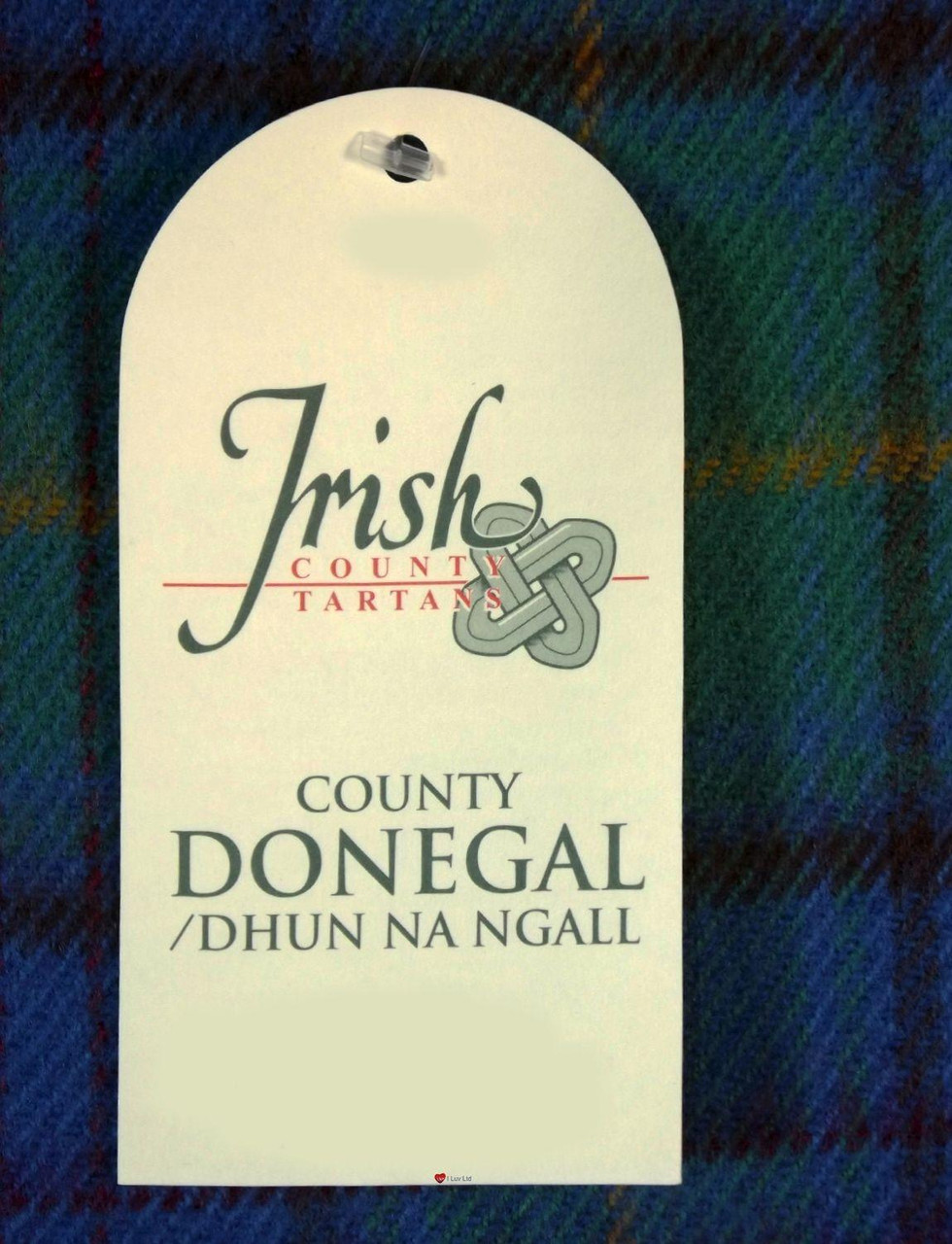 Irish Tartan Plaid Scarf County Donegal 100% Lambswool