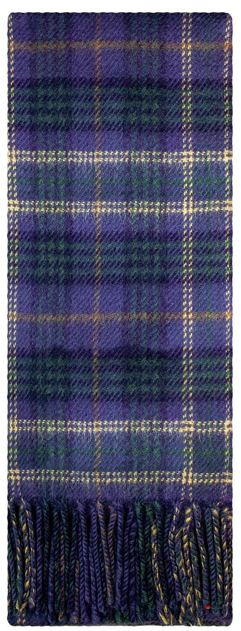 Irish Tartan Plaid Scarf County Fermanagh 100% Lambswool