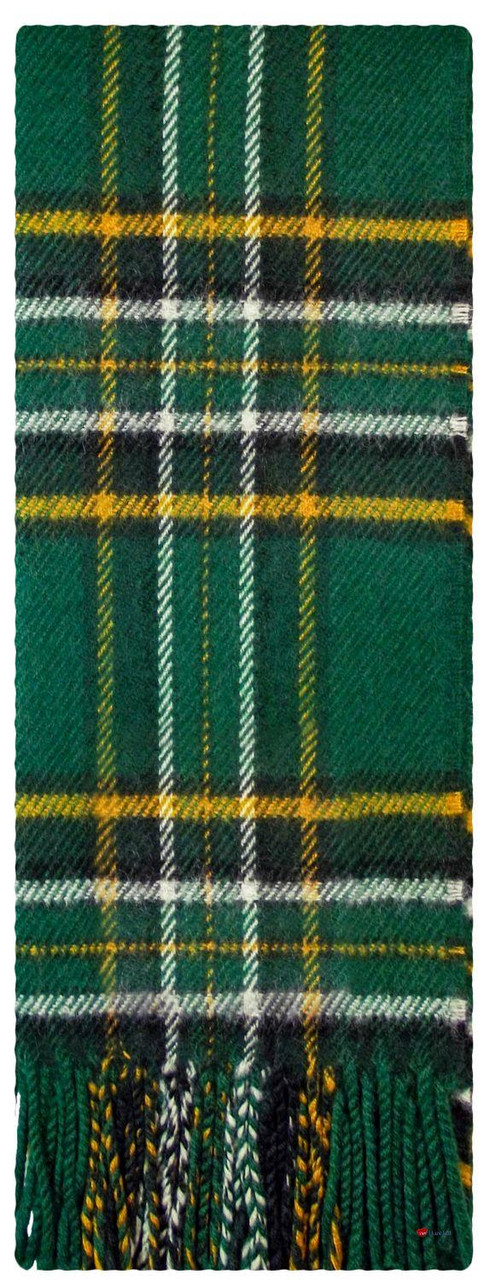 Irish Tartan Plaid Scarf National Tartan 100% Lambswool