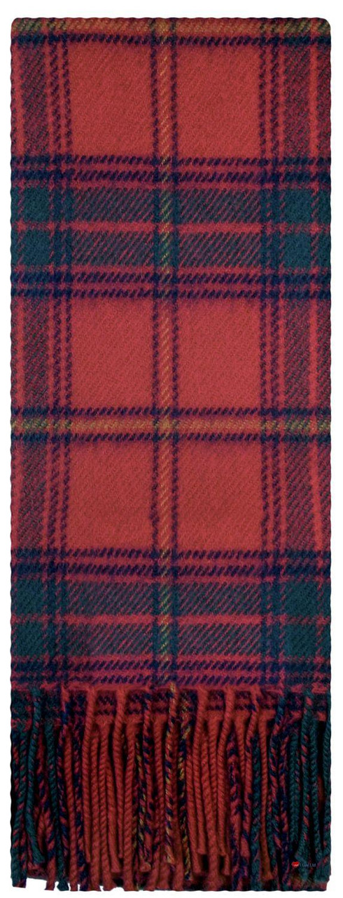 Irish Tartan Plaid Scarf County Galway 100% Lambswool