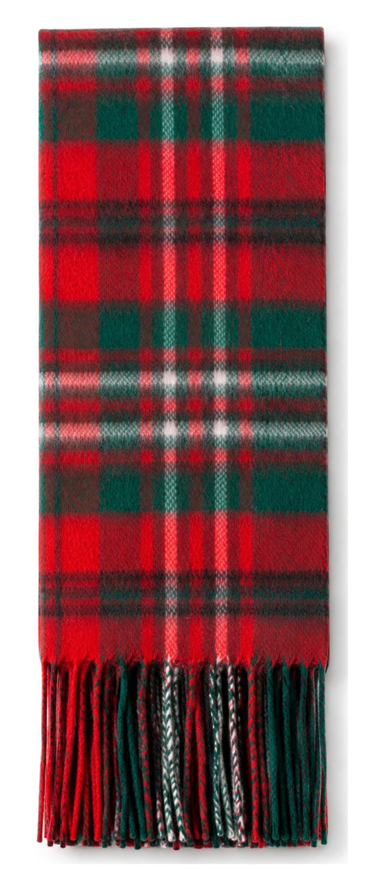 Cashmere Clan Scarf Scott Red Modern