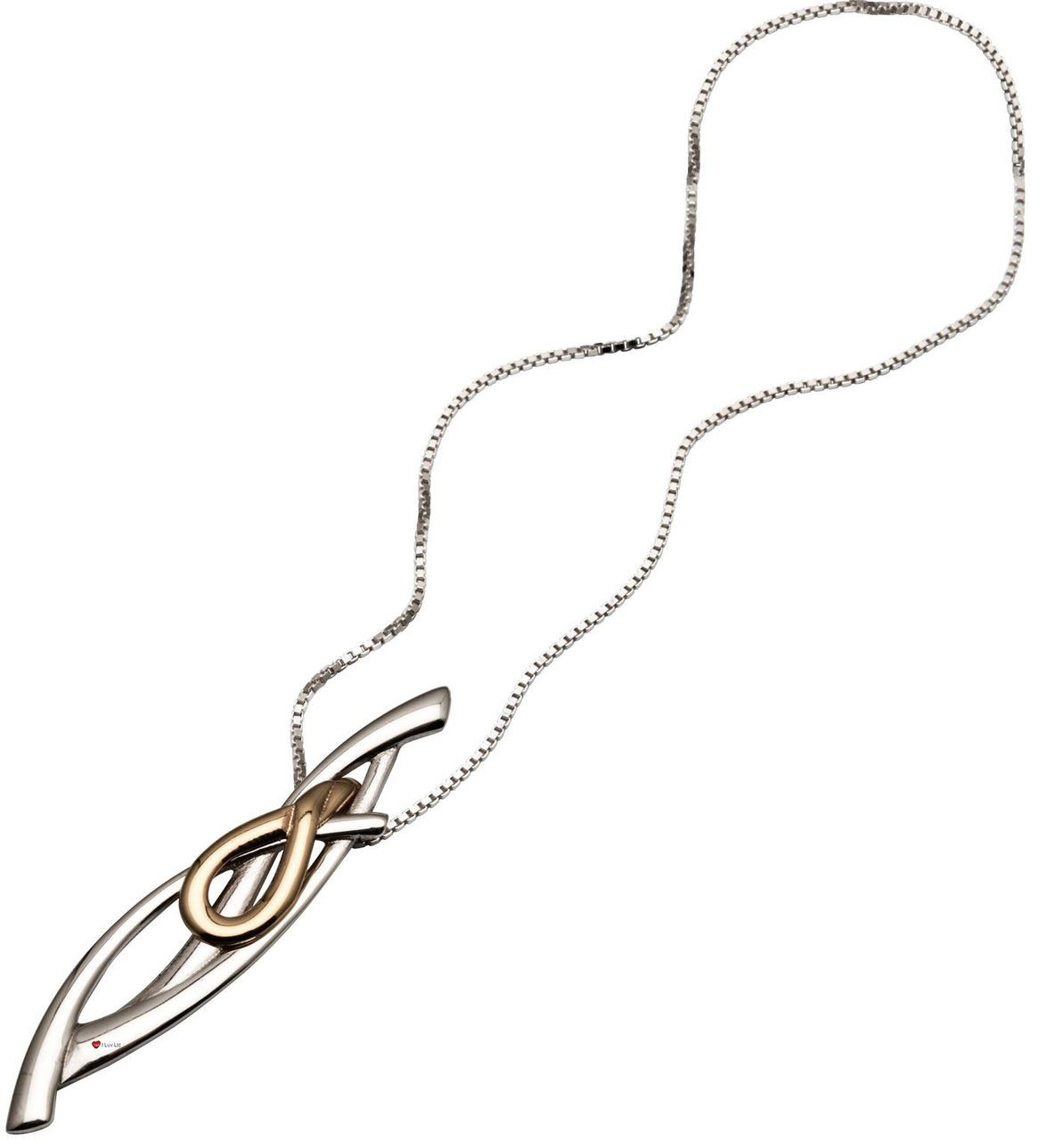 Pendant Crafted Sterling Silver Gold Plating Celtic Themed 57mm
