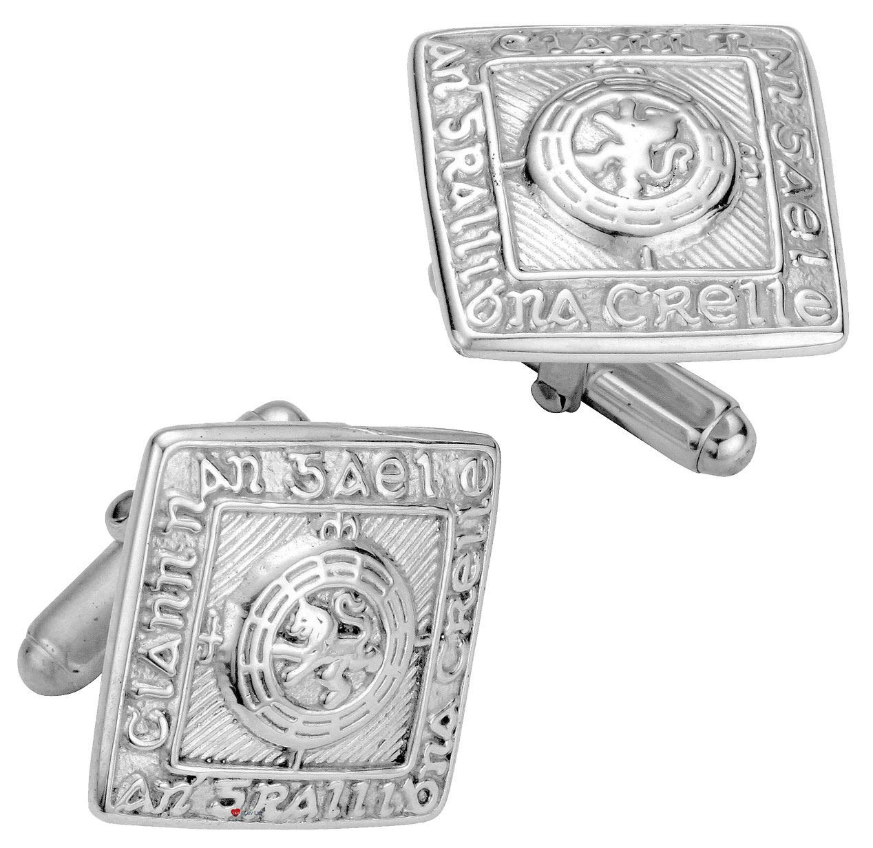 Cufflinks Sterling Silver Styled Bonnie Prince Charlie Square Buttons
