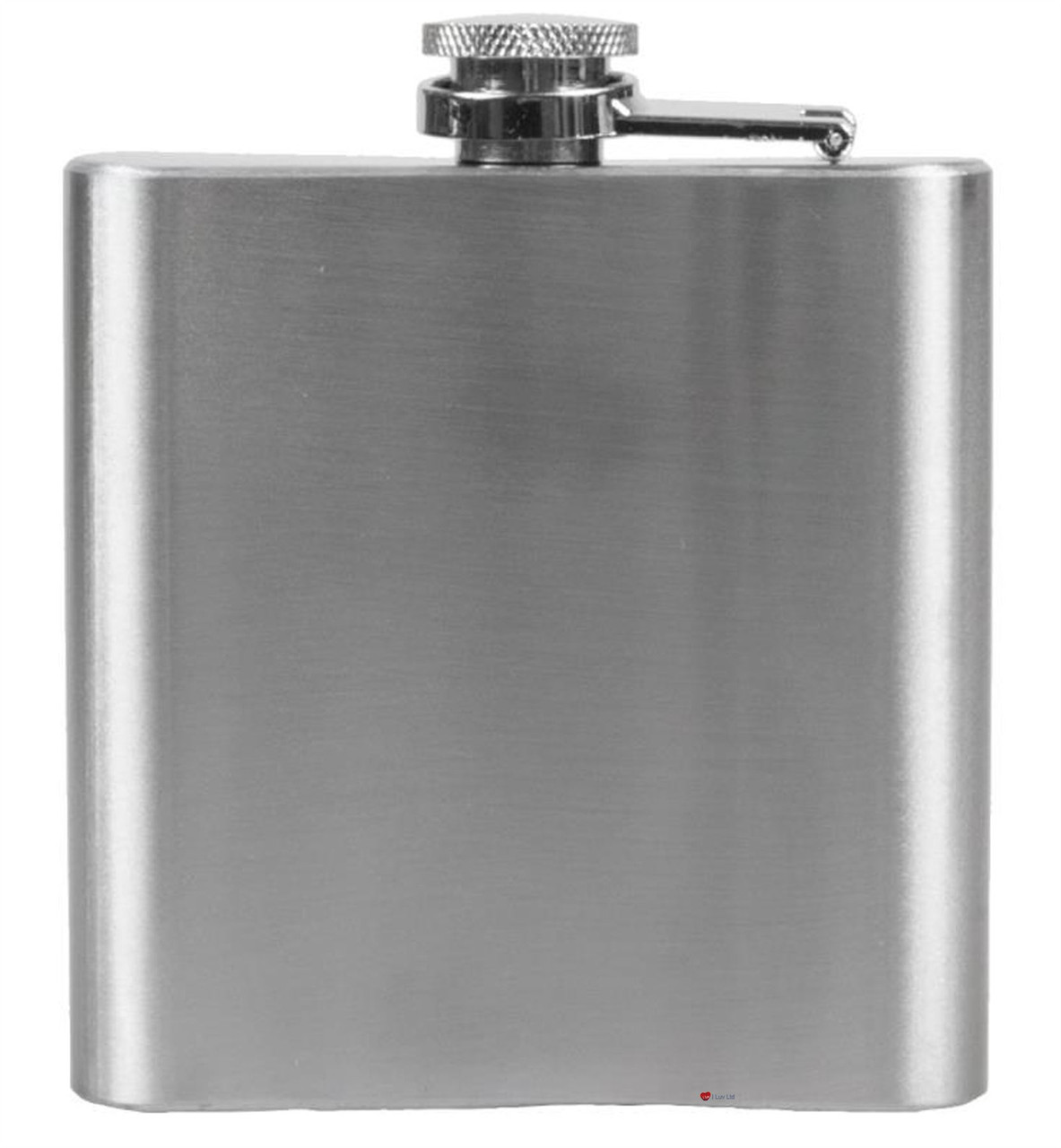 6oz Hip Flask With Two 1oz Shot Glasses And Small Funnel With Piper Design