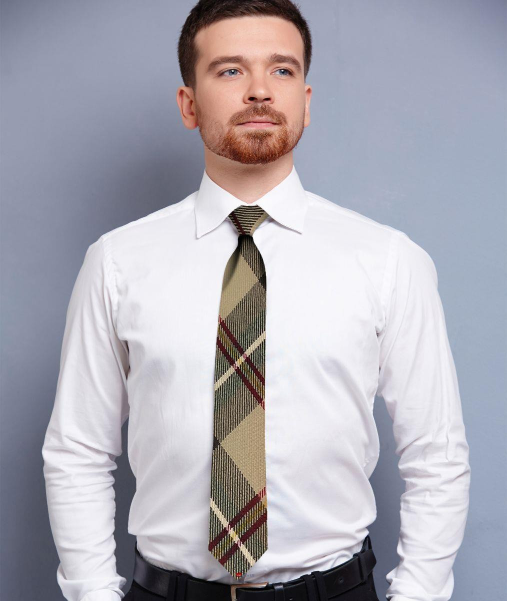 Mens Neck Tie Saskatchewan Canadian Tartan Lightweight Scottish Clan Tie